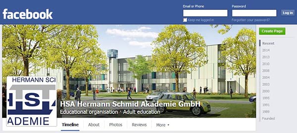 HSA mit facebook-Aufmacher